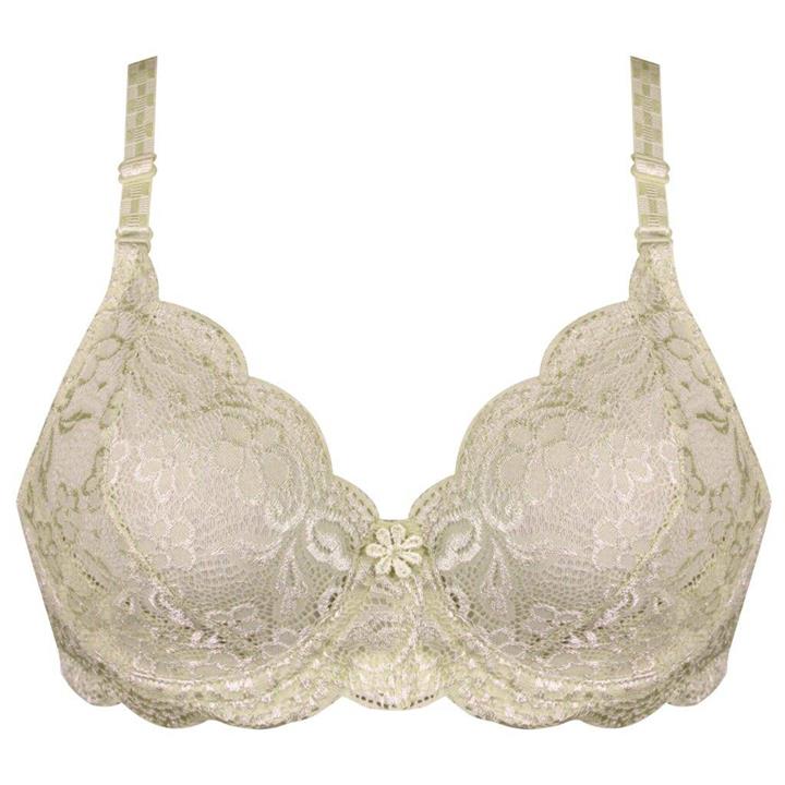 سوتین زنانه پانیذ مدل فنردار کد ۶۶۳۳۶ رنگ کرم